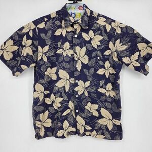 Cooke Street Shirt Mens Large Hawaiian Tropical Floral Button Up‎ Short Sleeve